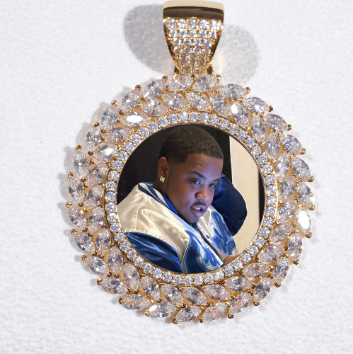 Large 3D Wheat Ear Custom Picture Pendant