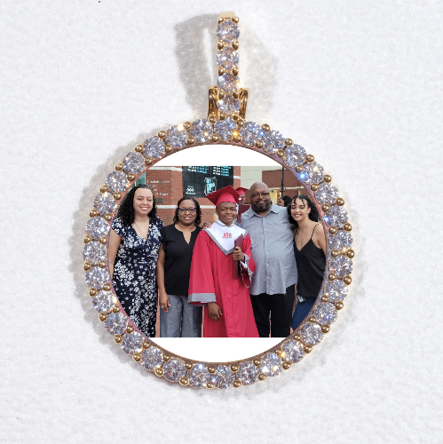 3D CIRCLE CUSTOM PICTURE PENDANT SMALL SIZE