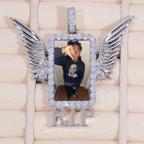 RIP WING 3D CUSTOM PICTURE PENDANT