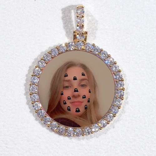 3D CIRCLE CUSTOM PICTURE PENDANT SMALL SIZE