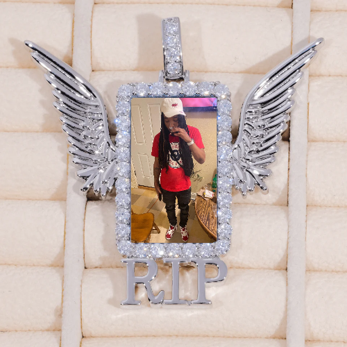 RIP WING 3D CUSTOM PICTURE PENDANT
