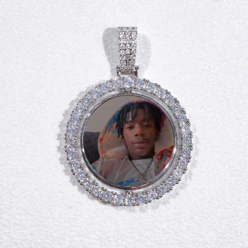 3D Spinning 2-Faced Custom Picture Pendant