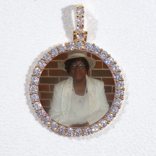 3D CIRCLE CUSTOM PICTURE PENDANT SMALL SIZE
