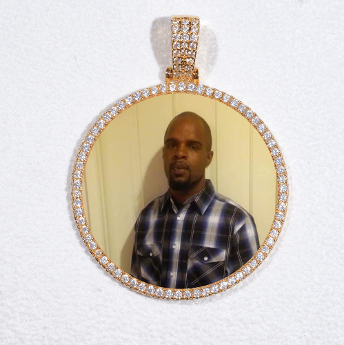 MEDIUM 3D CIRCLE CUSTOM PICTURE PENDANT