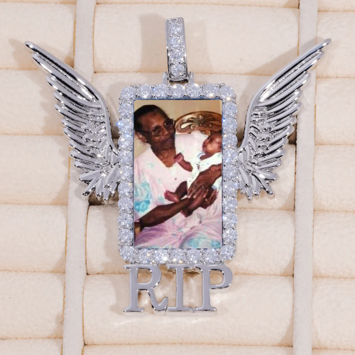 RIP WING 3D CUSTOM PICTURE PENDANT
