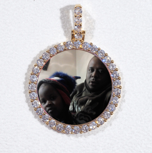3D CIRCLE CUSTOM PICTURE PENDANT SMALL SIZE