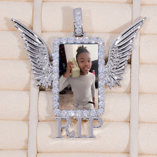 RIP WING 3D CUSTOM PICTURE PENDANT