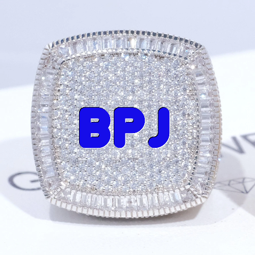 CUSTOM LETTER 3D ICED RING