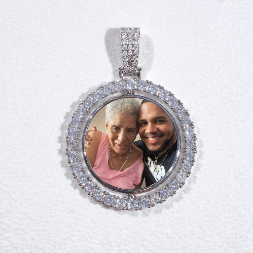 3D Spinning 2-Faced Custom Picture Pendant