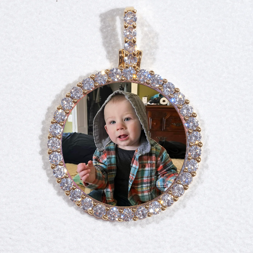 3D CIRCLE CUSTOM PICTURE PENDANT SMALL SIZE