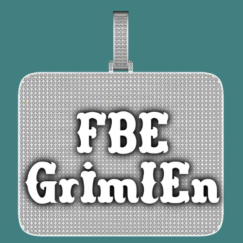 CUSTOM LETTER NECKLACE 3D BIG SQUARE