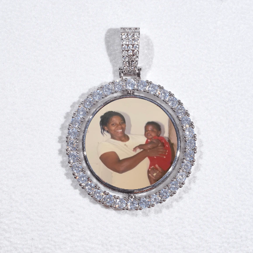 3D Spinning 2-Faced Custom Picture Pendant