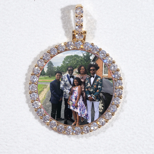 3D CIRCLE CUSTOM PICTURE PENDANT SMALL SIZE