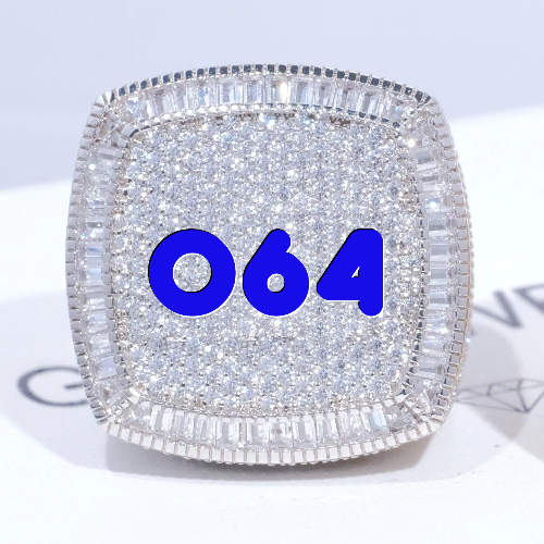 CUSTOM LETTER 3D ICED RING