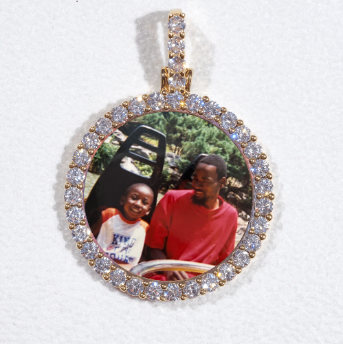 3D CIRCLE CUSTOM PICTURE PENDANT SMALL SIZE