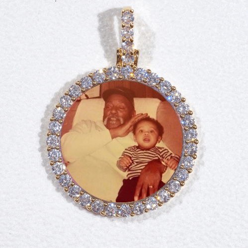 3D CIRCLE CUSTOM PICTURE PENDANT SMALL SIZE