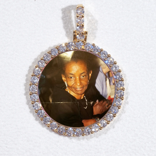 3D CIRCLE CUSTOM PICTURE PENDANT SMALL SIZE
