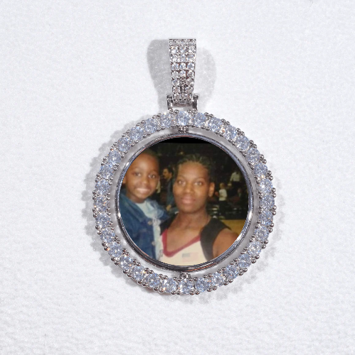 3D Spinning 2-Faced Custom Picture Pendant