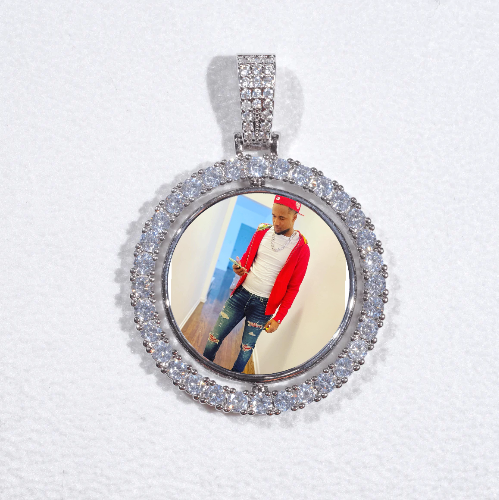 3D Spinning 2-Faced Custom Picture Pendant