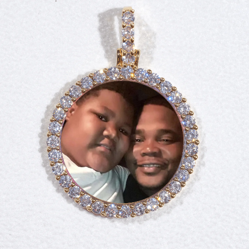 3D CIRCLE CUSTOM PICTURE PENDANT SMALL SIZE