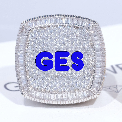 CUSTOM LETTER 3D ICED RING