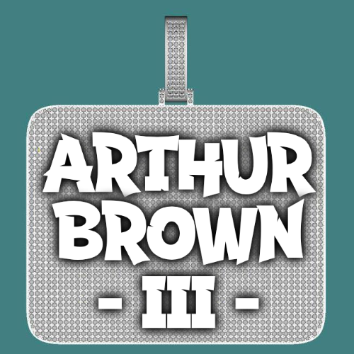 CUSTOM LETTER NECKLACE 3D BIG SQUARE