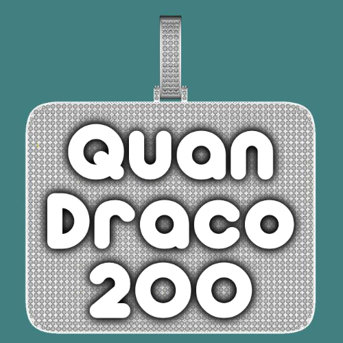 CUSTOM LETTER NECKLACE 3D BIG SQUARE