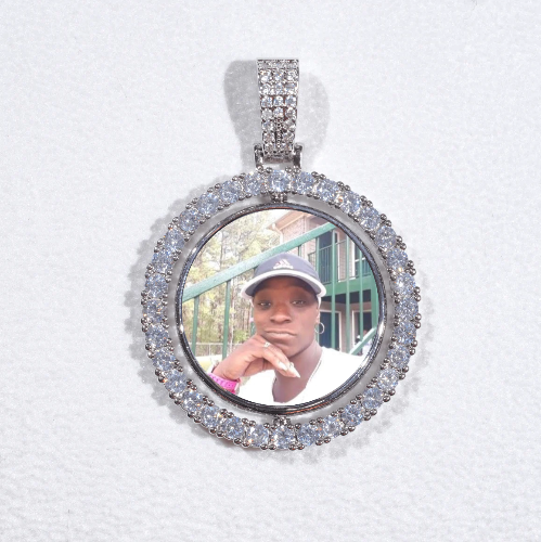 3D Spinning 2-Faced Custom Picture Pendant