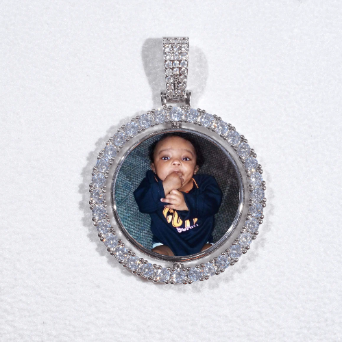 3D Spinning 2-Faced Custom Picture Pendant