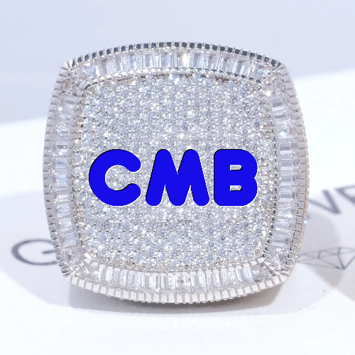 CUSTOM LETTER 3D ICED RING