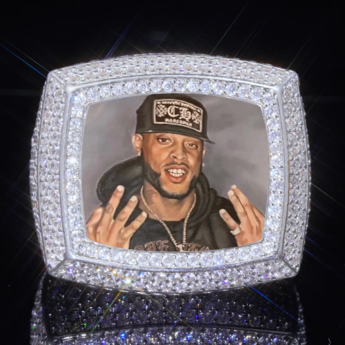3D CUSTOM PICTURE ICED RING