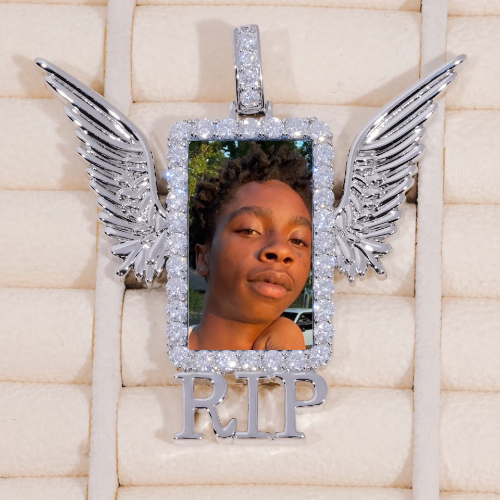 RIP WING 3D CUSTOM PICTURE PENDANT