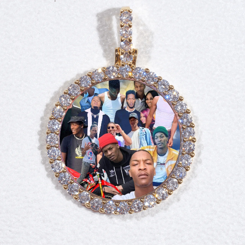 3D CIRCLE CUSTOM PICTURE PENDANT SMALL SIZE