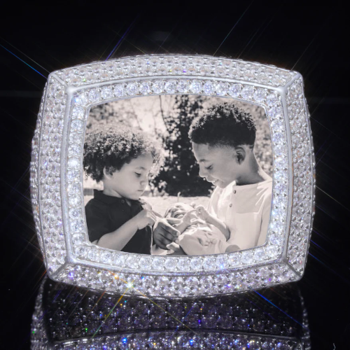 3D CUSTOM PICTURE ICED RING