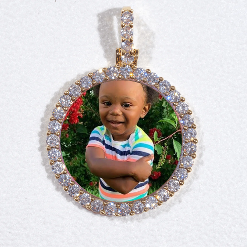 3D CIRCLE CUSTOM PICTURE PENDANT SMALL SIZE
