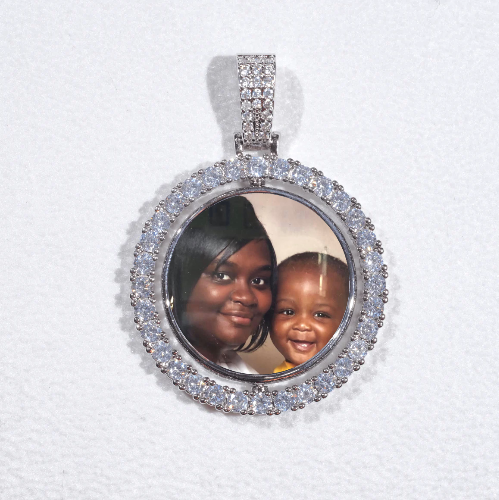 3D Spinning 2-Faced Custom Picture Pendant