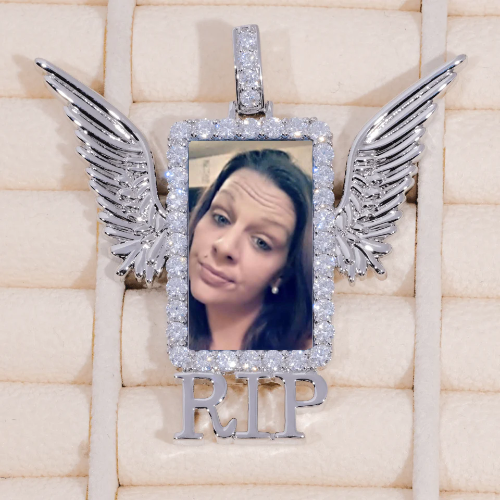 RIP WING 3D CUSTOM PICTURE PENDANT