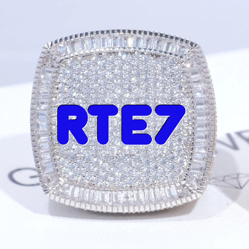 CUSTOM LETTER 3D ICED RING