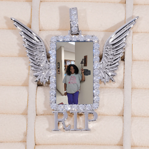 RIP WING 3D CUSTOM PICTURE PENDANT