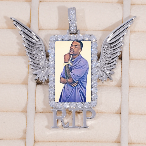 RIP WING 3D CUSTOM PICTURE PENDANT