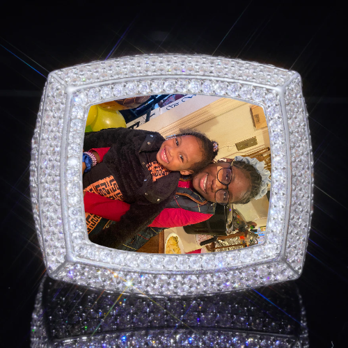 3D CUSTOM PICTURE ICED RING