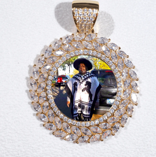 Large 3D Wheat Ear Custom Picture Pendant
