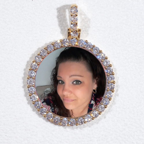 3D CIRCLE CUSTOM PICTURE PENDANT SMALL SIZE