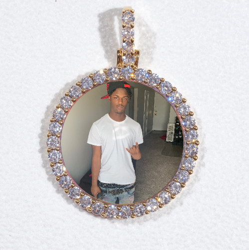 3D CIRCLE CUSTOM PICTURE PENDANT SMALL SIZE