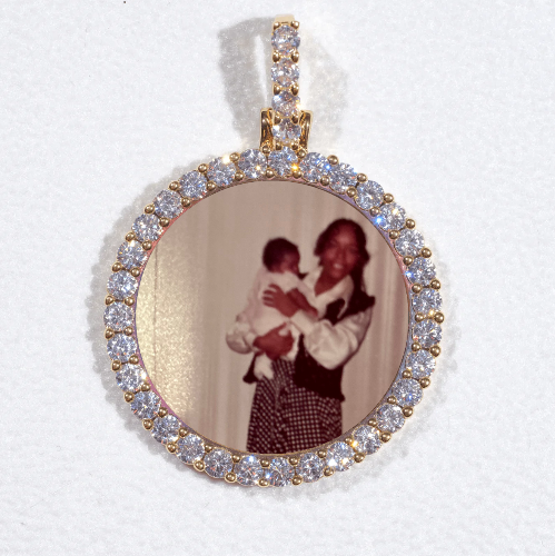 3D CIRCLE CUSTOM PICTURE PENDANT SMALL SIZE