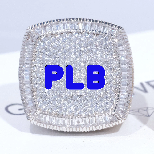 CUSTOM LETTER 3D ICED RING