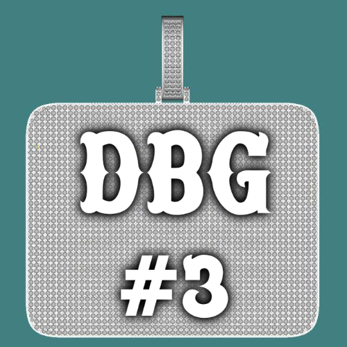CUSTOM LETTER NECKLACE 3D BIG SQUARE