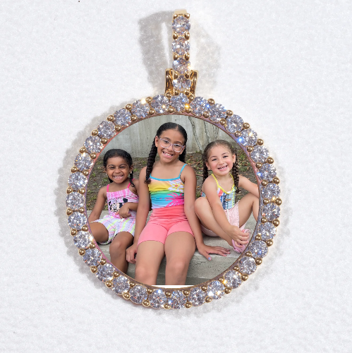 3D CIRCLE CUSTOM PICTURE PENDANT SMALL SIZE