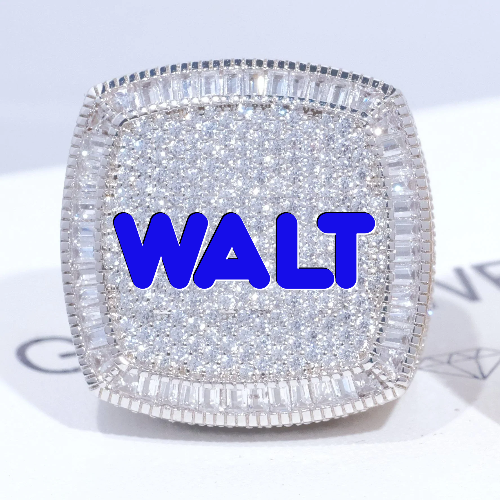 CUSTOM LETTER 3D ICED RING