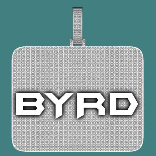 CUSTOM LETTER NECKLACE 3D BIG SQUARE